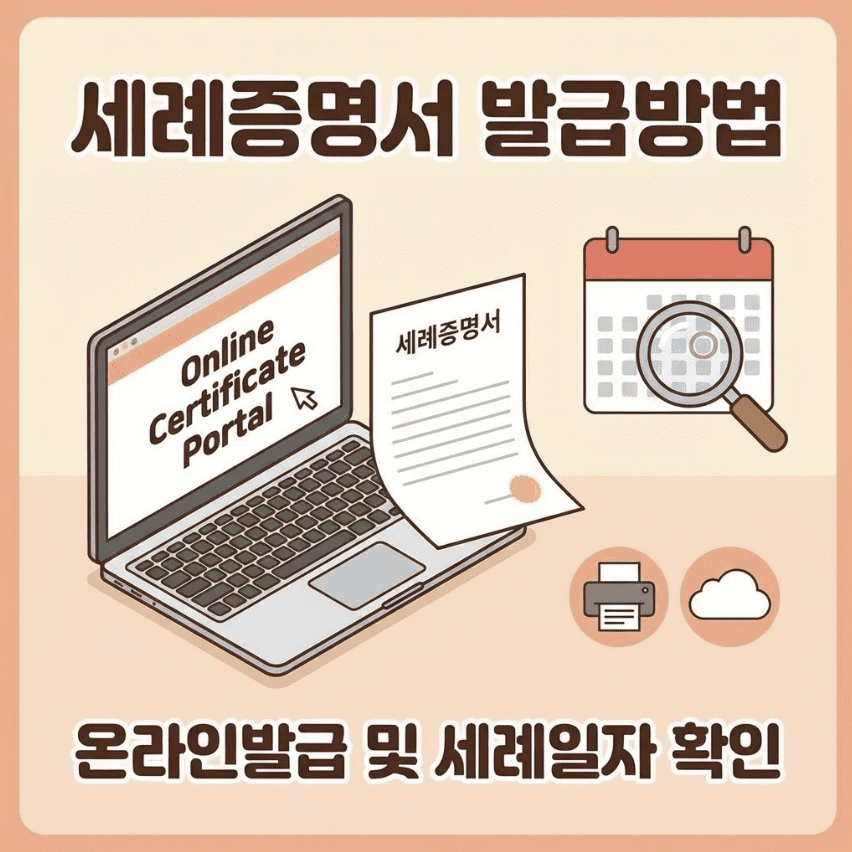 세례증명서 발급방법