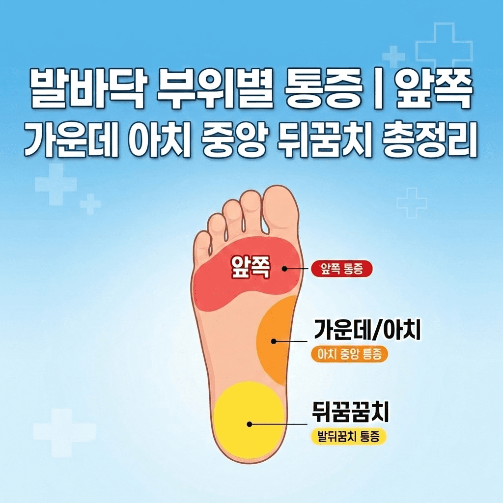 발바닥 부위별 통증