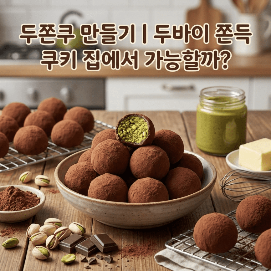 두쫀쿠 만들기: 두바이 쫀득 쿠키 집에서 만드는 법