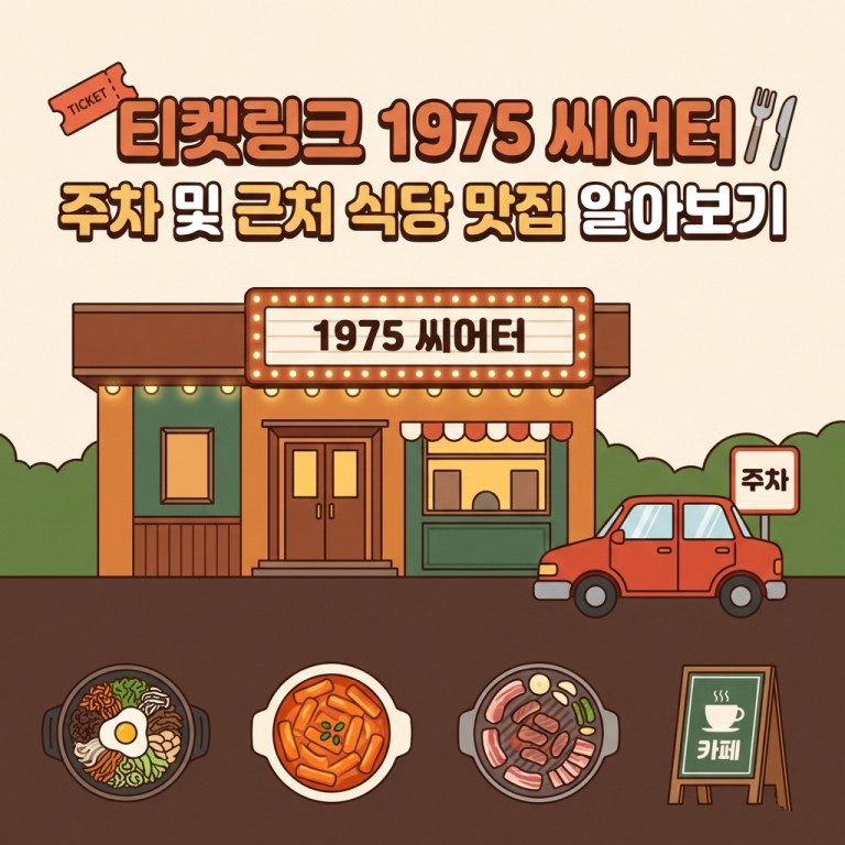 티켓링크 1975 씨어터 주차 요금·가는 길·편의시설 정리