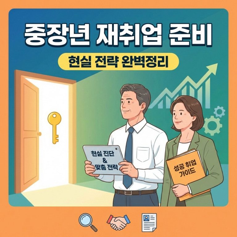 중장년 재취업 준비 방법과 지원 제도