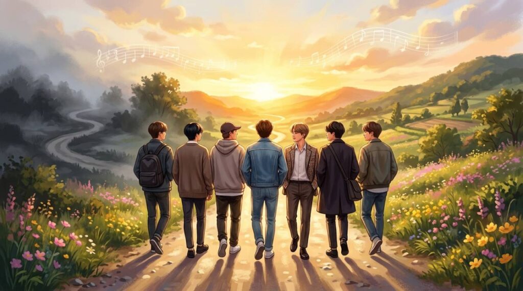 bts-seven-members-walking-forward-arirang-journey