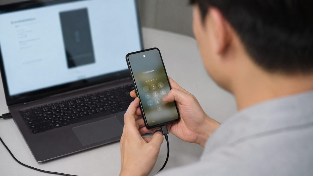 잠금 상태 USB 연결 차단 설정을 보안 및 개인정보 보호 메뉴에서 확인하는 갤럭시 화면
